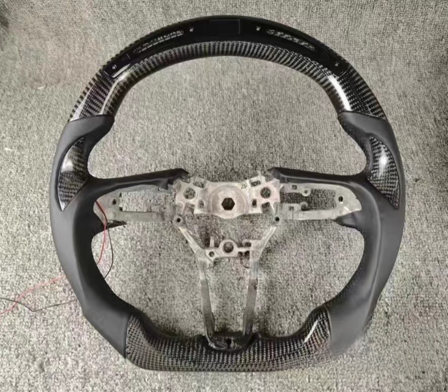 Suitable for Mazda 3, new Axela, and next-generation CX-30 and CX-40 models; carbon fiber steering wheel modification