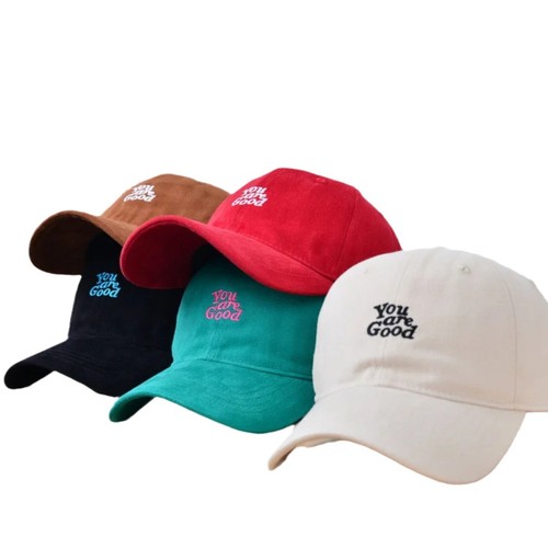 Korean INS green soft-brim baseball cap for children, autumn and winter Japanese-style fashionable versatile letter embroidery visor hat