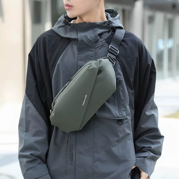 Cross-Border Crossbody Bag Trendy Men's Shoulder Bag Ins Single Shoulder Cross-Body Chest Bag Men's Waist Bag Travel Small Bag Casual Chest Bag