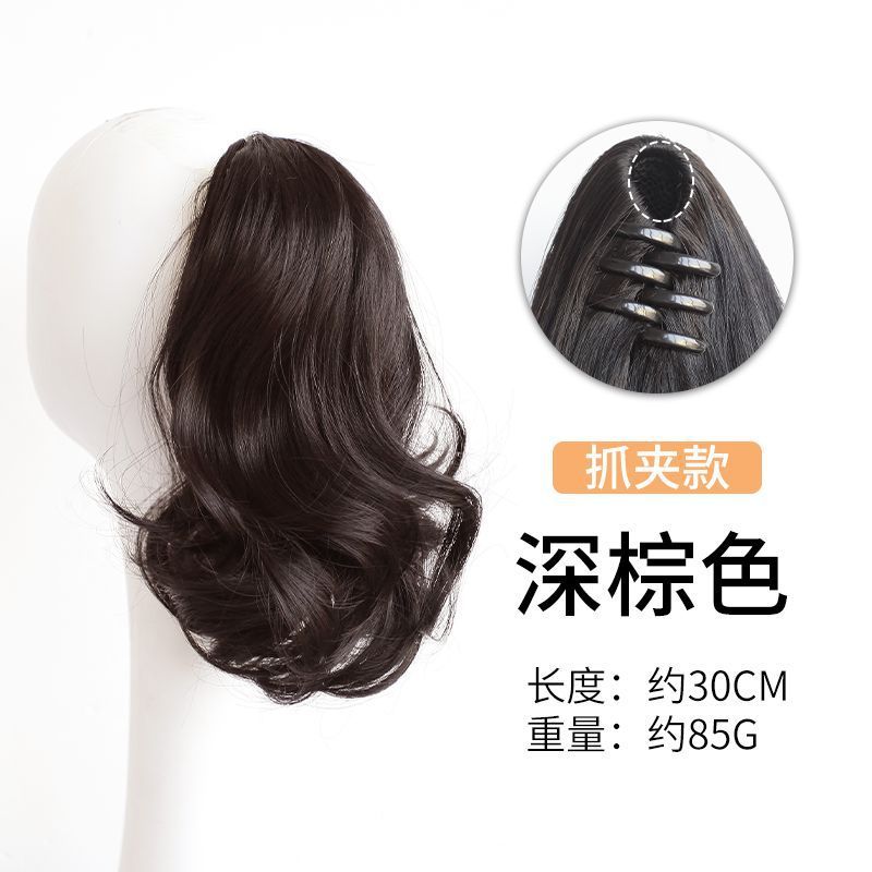 Pegando pinzas de flores de pera, caballo, pelucas de gran onda, cabello de altura baja, cabello invisible, cabello de simulación, cabello largo, cabello flojo