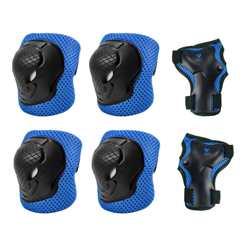 Nuevo AIDY niños patinaje de protección equipo de seis piezas conjunto de fábrica de equilibrio directo coche deslizante deportes engranaje protector Cabeza de Vaca