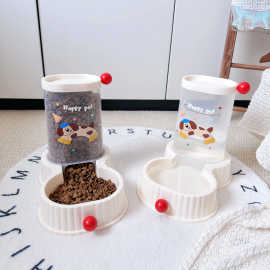 狗狗饮水机自动喂食器简易不插电可爱喂食喝水自动不湿嘴宠物用品