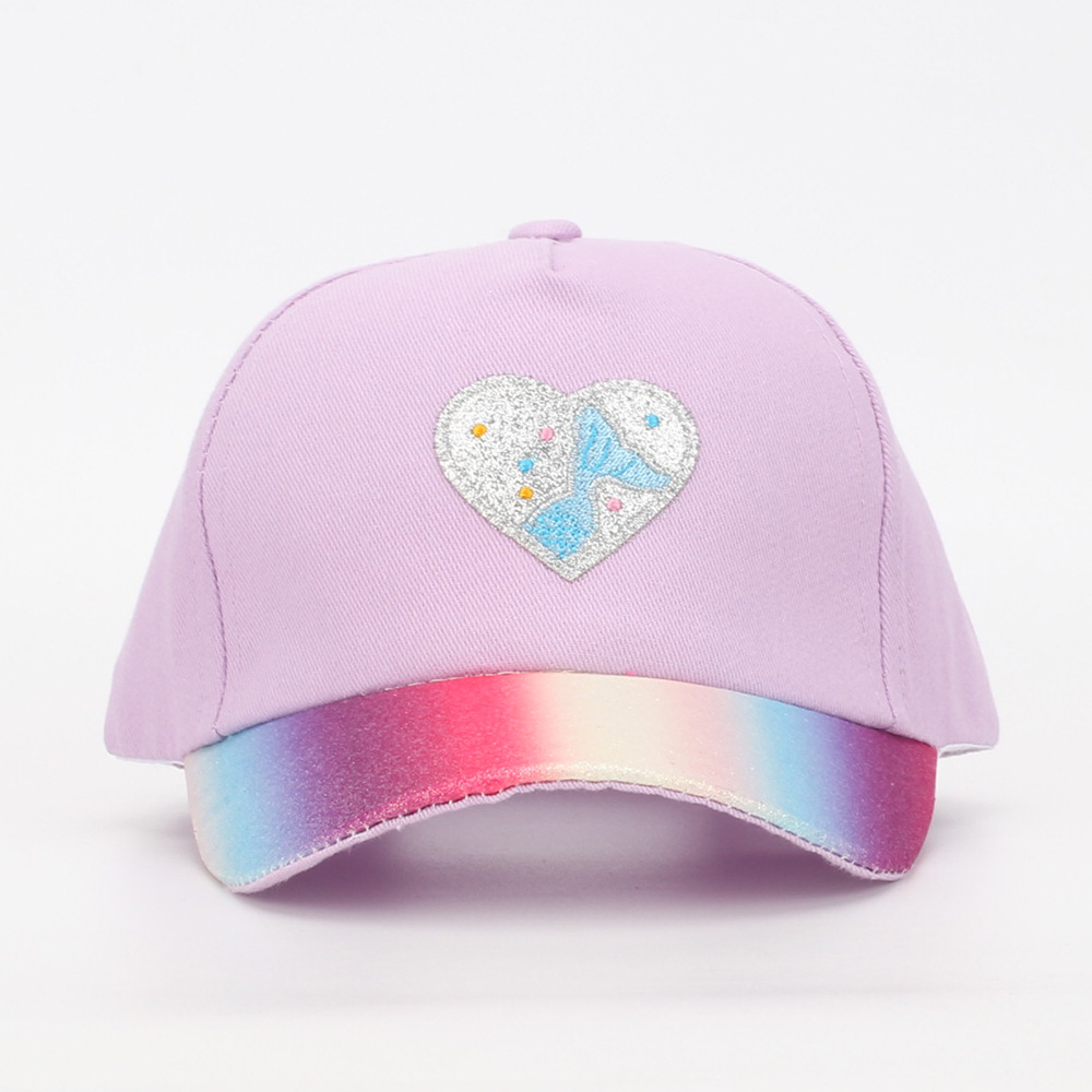 332g Weight Hat Classification Polyester Fabric Type Baseball Cap Hats Type 1 Piece Quantity Daily, Street Occasion Heart Shape Pattern All Seasons Season Children Unisex Gender Embroidery Design Simple Style, Classic Style Style Children Unisex Simple Style Classic Style Heart Shape Embroidery Baseball Cap 11