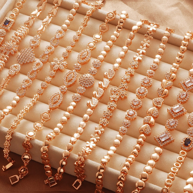 Copper Micro-Inlaid Zircon Sparkling Diamond Bracelet Watch Buckle Accessory Light Luxury Crystal Bracelet Flower Peach Heart Water Drop Cross-Border Jewelry Copper Micro-Inlaid Zircon Sparkling Diamond Bracelet Watch Buckle Accessory Light Luxury Crystal Bracelet Flower Peach Heart Water Drop Cross-Border Jewelry