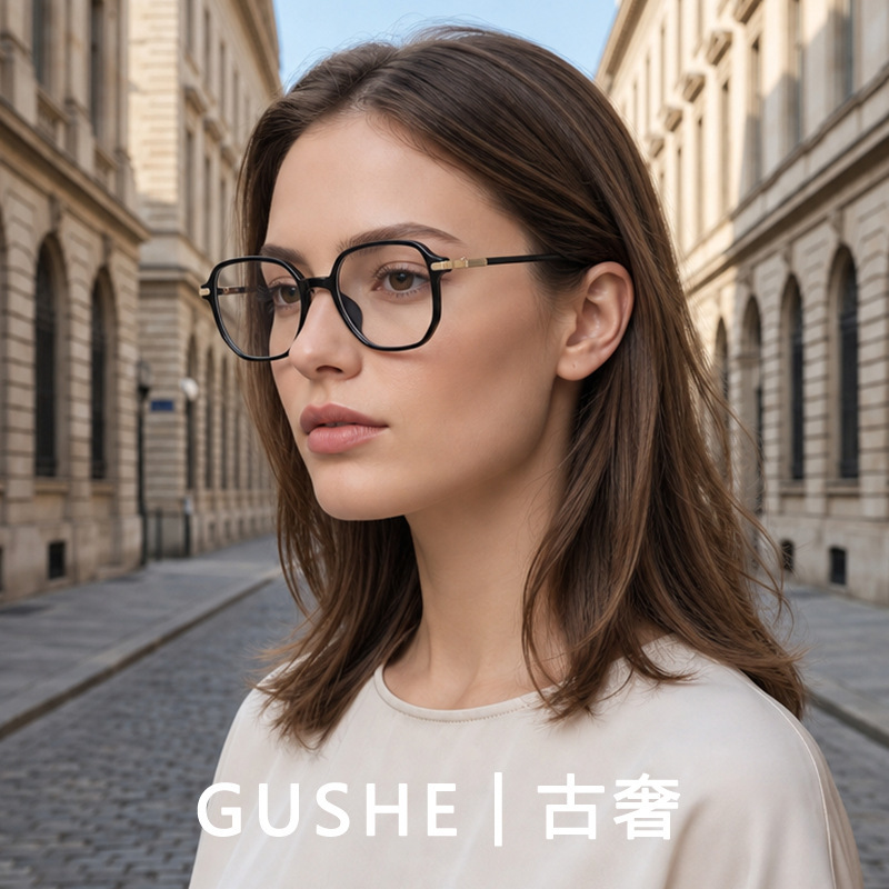 New Anti-Blue Light Tr90 Glasses Frame with a High-End Feel, Model 2309, Large Frame, Natural Fashion, Non-Prescription Glasses for Women New Anti-Blue Light Tr90 Glasses Frame with a High-End Feel, Model 2309, Large Frame, Natural Fashion, Non-Prescription Glasses for Women