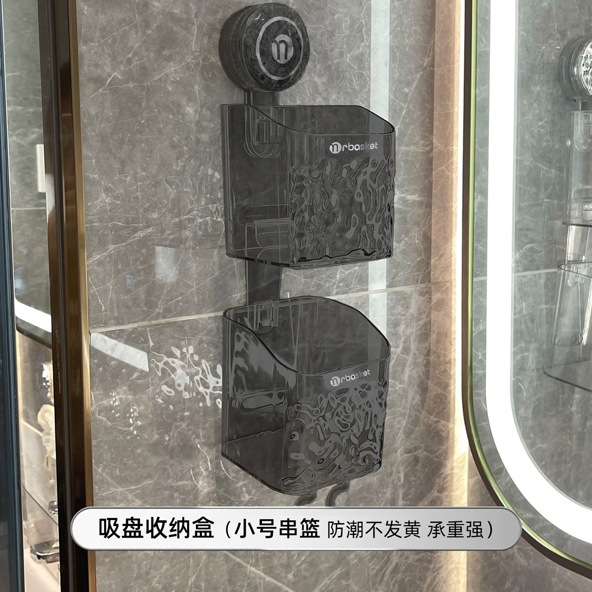 С suction cup брошенная лицевой рушник корзина на стену держатель туалета полки хранения рушит полотенце хранение корзины