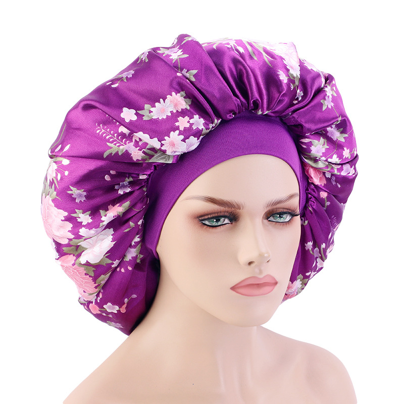New Extra Large Double Layer SATIN Nightcap Chemotherapy Cap SATIN BONNET SATIN Nightcap Amazon