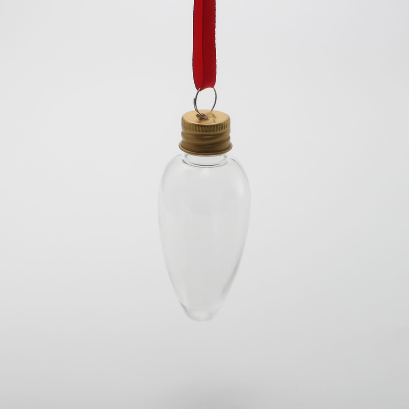 メーカー直販45mlプラスチックpet吊り電球瓶クリスマス装飾瓶彩砂瓶アルミ蓋|undefined