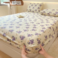 A類の小さい竺の綿のベッドカバーの単品の四季通用のマットレスの保護カバーの皮膚の通気性の防塵のベッドカバー