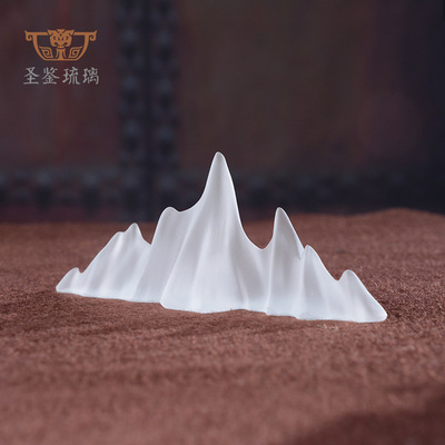 新款爆品淩雲文房用品水墨風筷架毛筆架書桌擺件禅意茶具廠家直銷