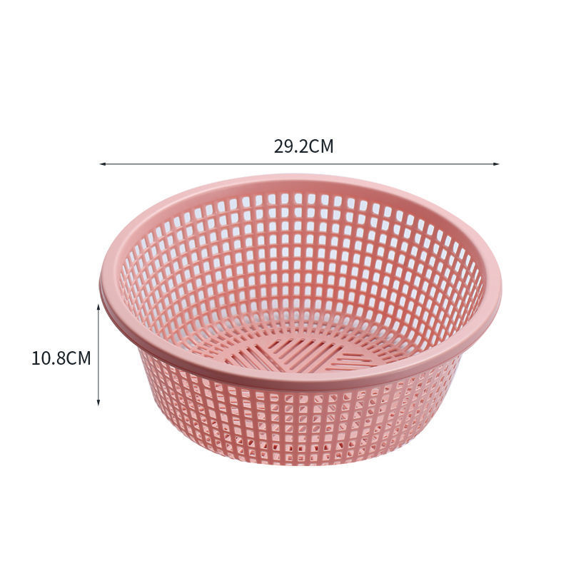 Cesta de drenaje gruesa Cesta de lavado de platos de plástico Cesta de lavado de arroz doméstica Cesta de frutas Cesta de cocina Cesta de lavado de platos gruesa