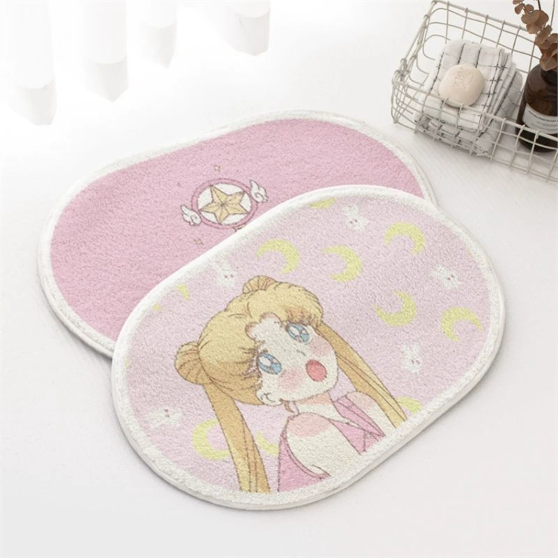 Милый нескользящий коврик для спальни, Sailor Moon