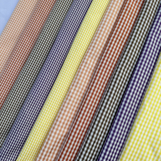 Yarn-dyed Plaid Fabric, Imitation Cotton Yarn-dyed Plaid Fabric, Shirt Clothing Fabric, Lining Flap Pocket Pants Fabric, Woven Plaid Fabric