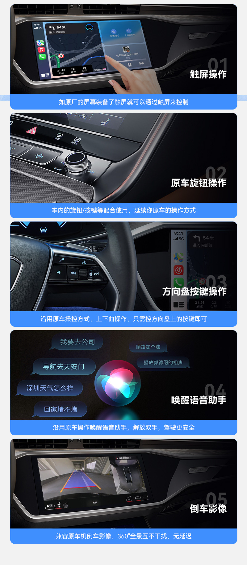 Junyong Original Car Wired to Wireless Carplay Apple Mobile Phone Suitable for Audi, Mercedes-Benz and Volkswagen Car Interconnection Box