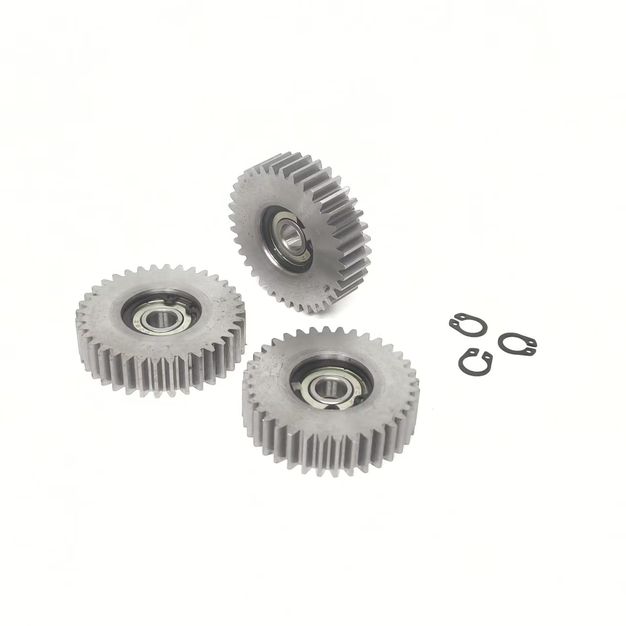 Outer Diameter 47.5mm Electric Vehicle Large 36-Tooth Steel Gear Nylon Gear 608 Bearing with Free Snap Ring for Electric Vehicle