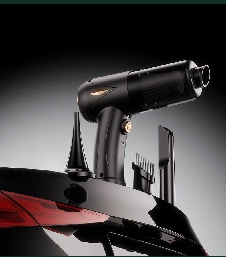 Car vacuum cleaner high-power wireless charging handheld vacuum cleaner wet and dry small home car dual-use vacuum cleaner cross-border