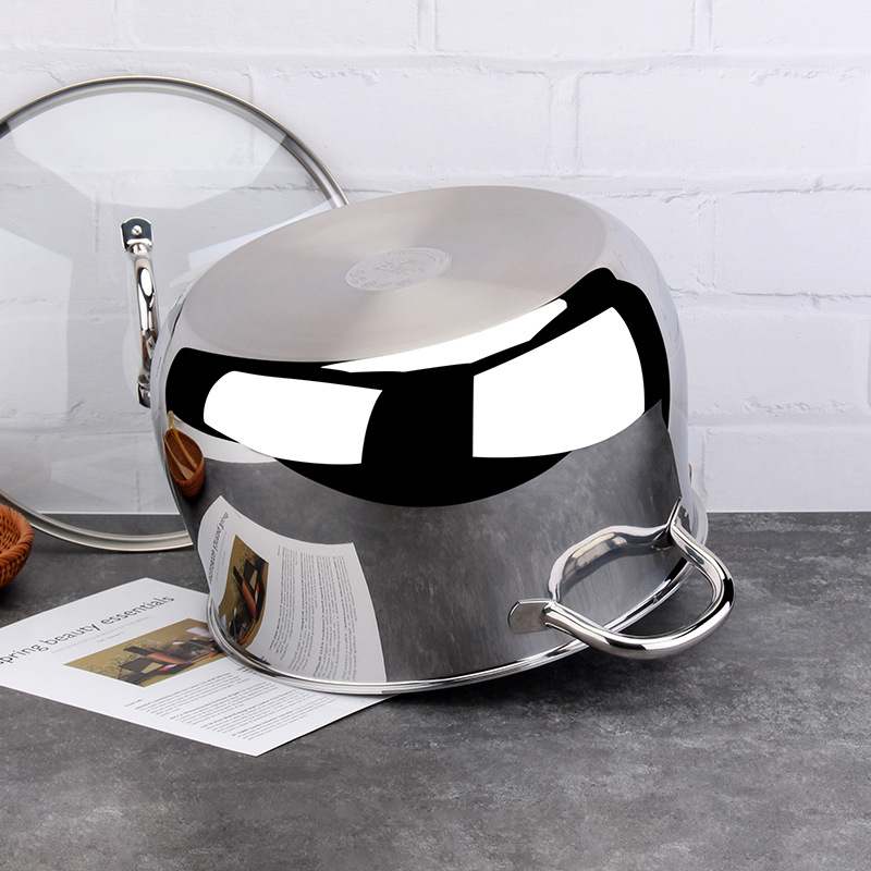 Bossd Bosch 18 / 10 acero inoxidable de gran capacidad estofado de estofado