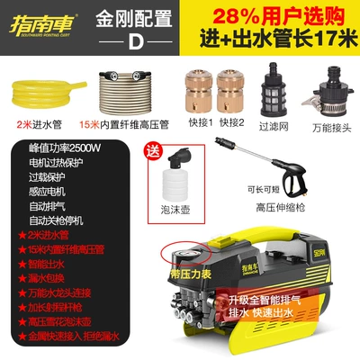 for Home Use 220V Induction | Portable car washer - king-kong-d-configuration-with-pressure-gauge