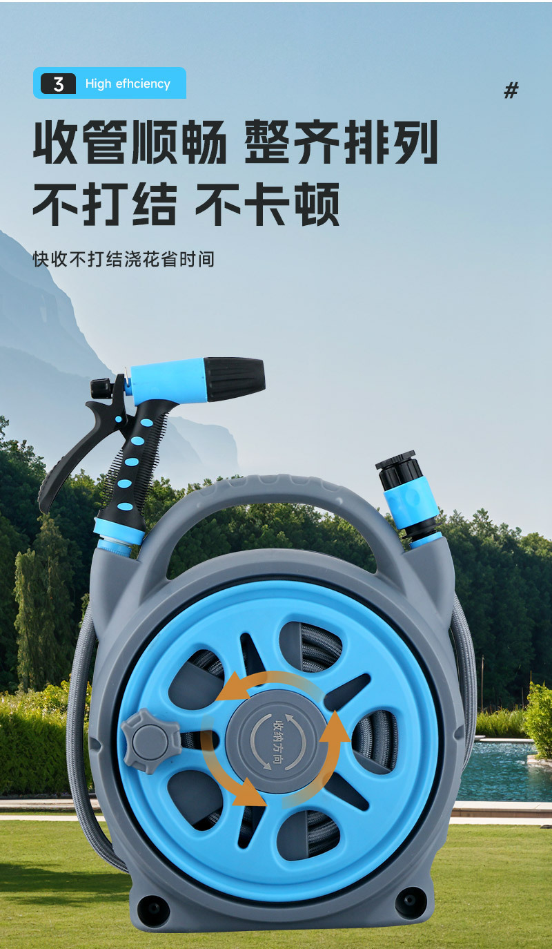 Premium Garden Watering Hose with Faucet Connector for Home Use, Car Washing, Watering, High-Pressure Water Gun Nozzle, Storage