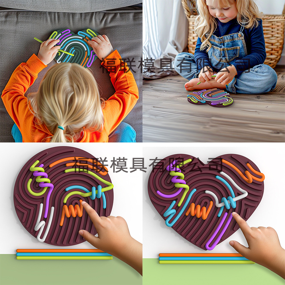 Nuevo juguete educativo de tablero de actividades sensoriales Tablero de actividades sensoriales juguete de descompresión de silicona