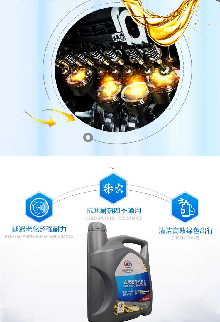 Original genuine Wuling Glory, Hongguang 4S store SN car-specific fully synthetic engine lubricant