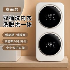 挂壁式双仓内衣内裤洗衣机家用小型全自动洗脱烘一体