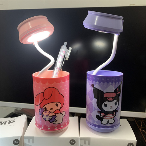 Sanrio Kurome Pen Holder Beverage Bottle Table Lamp Melody Coke Soda Retractable LED Night Light Ornament Batch