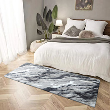 厂家直销-仿兔毛大理石纹路方形地毯，柔软亲肤，多尺寸多场景