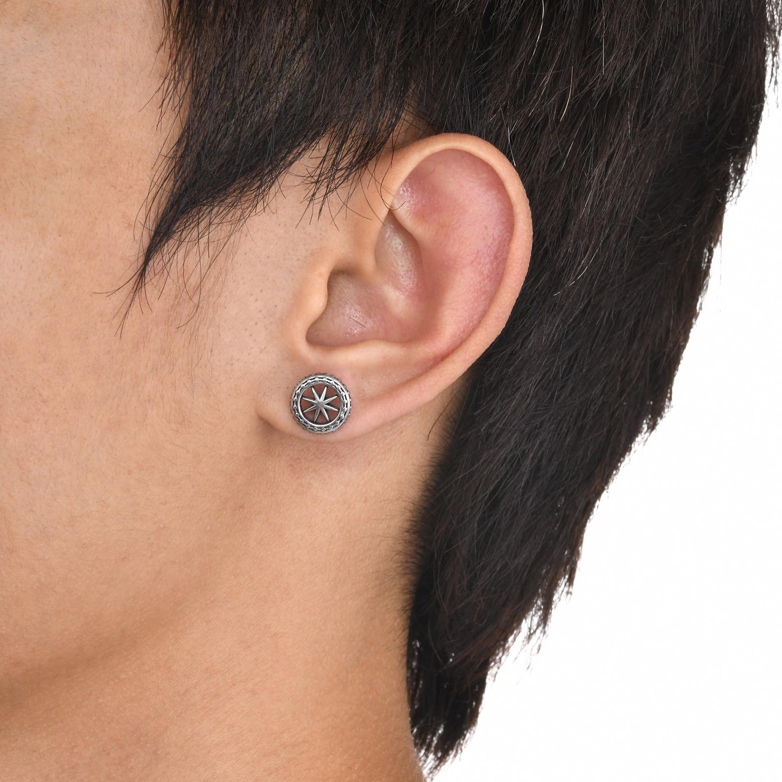 Minimalist Men's Stud Earrings In Stainless Steel For Daily Wear_voghion.com