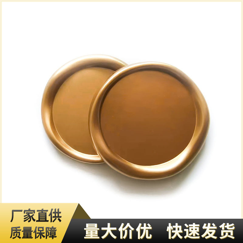 厂家直销包装标牌装饰标签梅花形标牌底座塑料电镀酒盒礼盒包装配