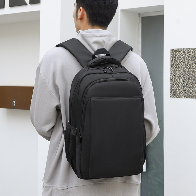 Cross-border Student Backpack, Practical Water-resistant Laptop Bag, Large-capacity Casual Business Commuter Backpack_voghion.com