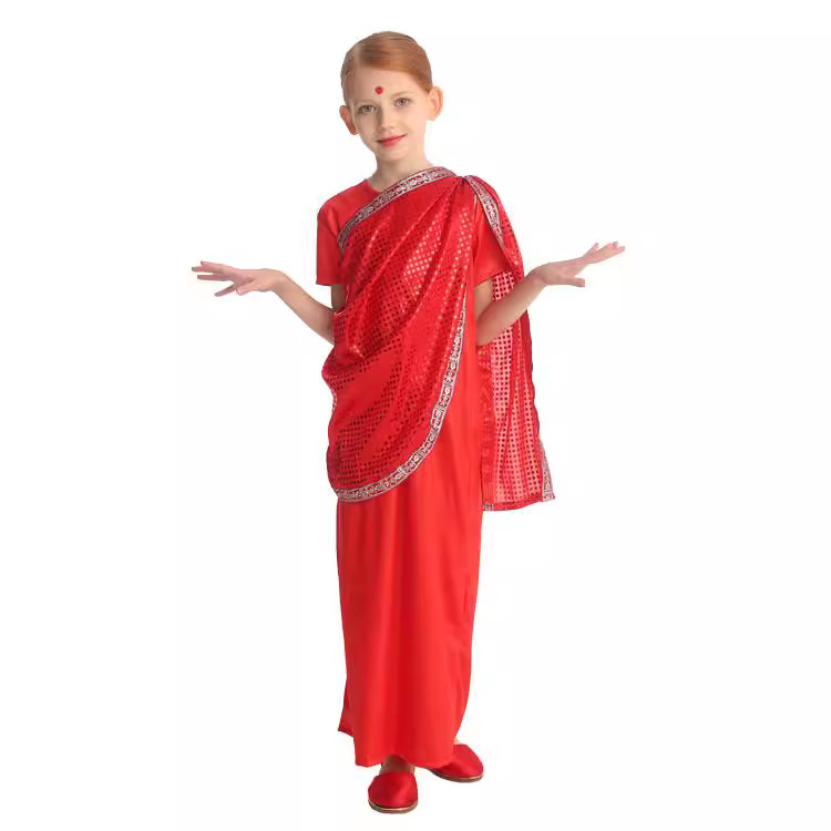 Halloween G0574 Indian aristocratic costume princess costume children's school drama masquerade table costume