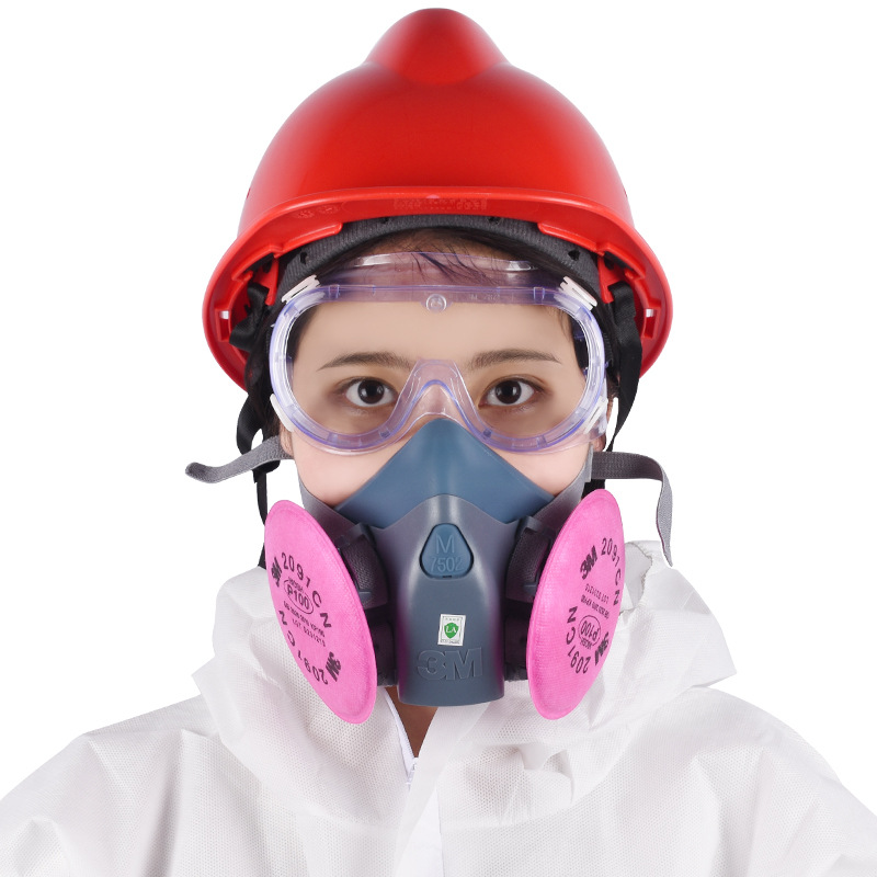 3m7502 máscara especial a prueba de polvo de silicona para soldadura de partículas de humo de metal máscara a prueba de polvo para soldadores industriales