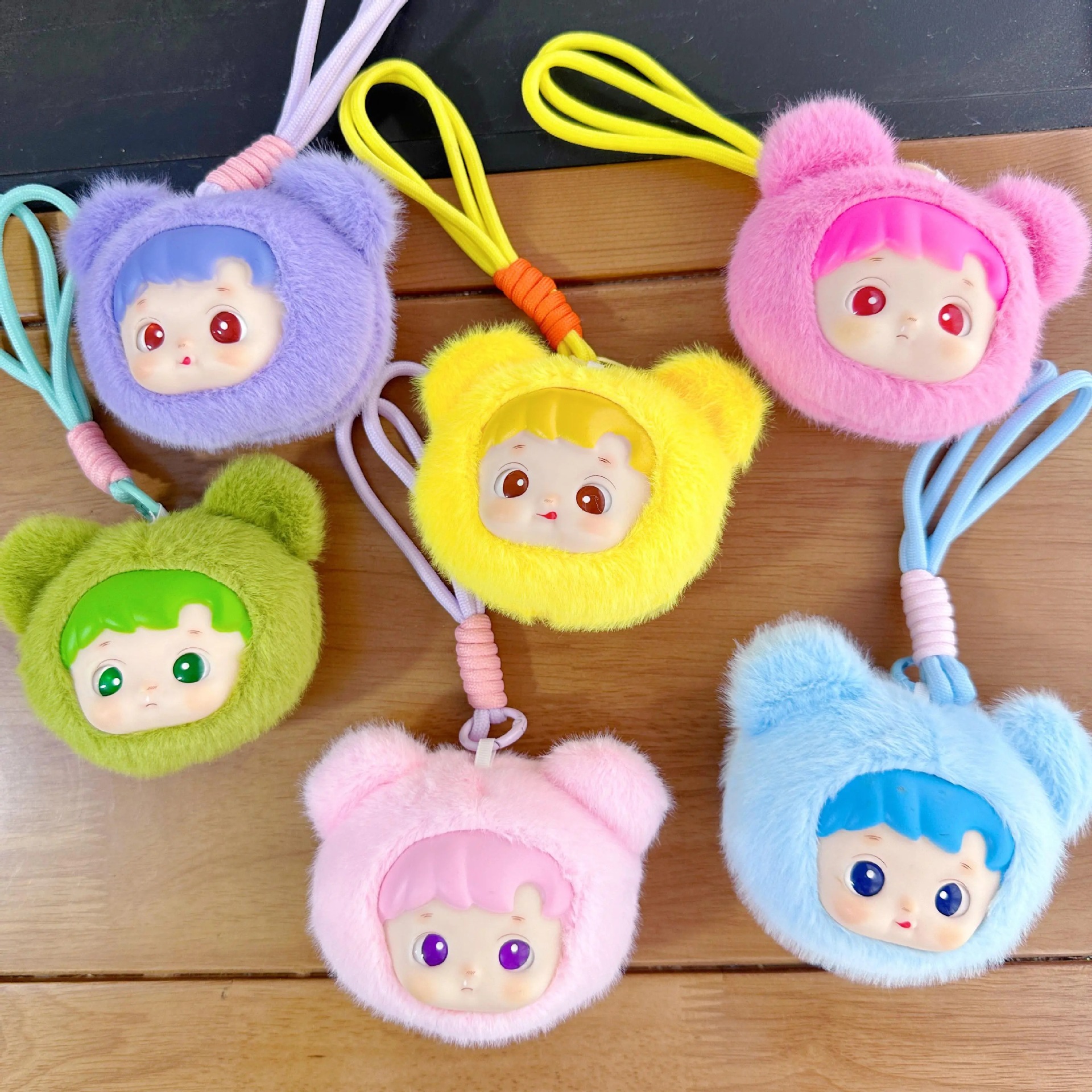 Cuatro pulgadas muñeca de peluche pequeño colgante muñeca llavero muñeca mochila colgante juguete de peluche regalo