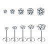 Zirconium, earrings stainless steel, piercing, simple and elegant design