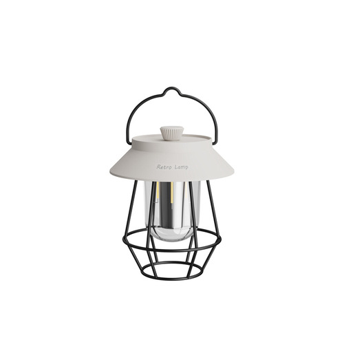 New outdoor camping lamp usb rechargeable camping tent portable hanging portable retro horse lantern atmosphere lamp cross-border