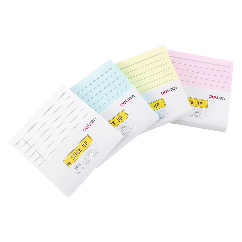 得力 21526 Заметки, стикеры, цветные 4‑цветные стикеры многофункциональные тёплые сообщения стикеры
