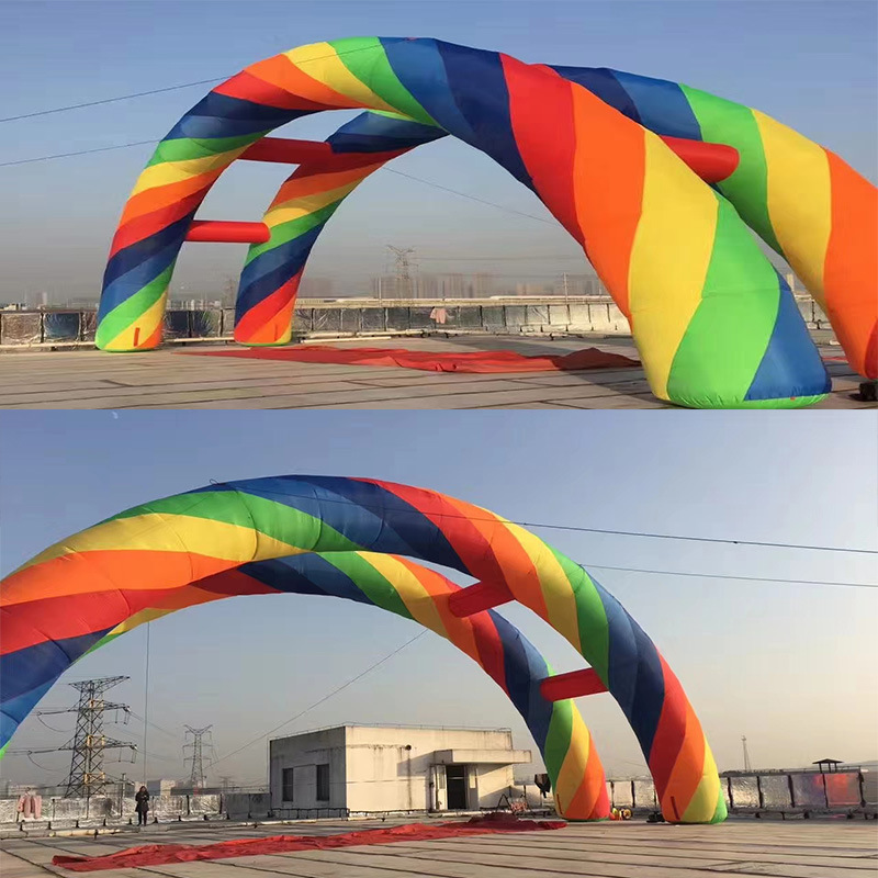 可印字充气帐篷气模 彩虹门 四方展览帐篷化妆品商用帐篷充气拱门