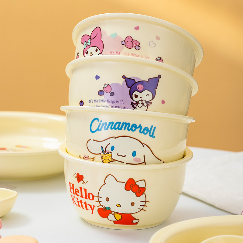 本物のサンリオセラミックボウル家庭用丼個人用丼かわいい女の子ボウルラウンドボウルスープボウルヌードルボウル|undefined