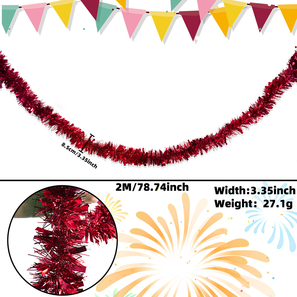2 metros de espesor banda de color decoración de fiesta cinta de color diseño de boda de cumpleaños de lana festivales fondo de pared techo dibujo de flores