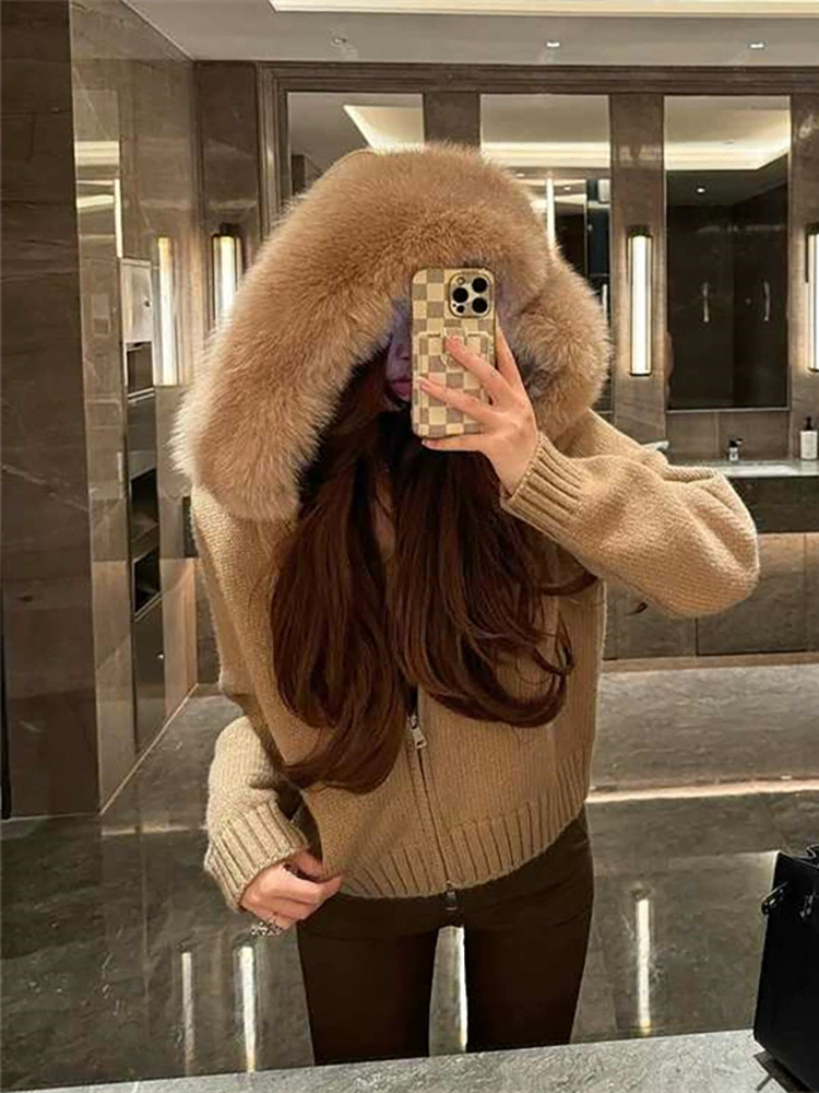 Пиджак кардиган с капюшоном для подростков, осенний короткий жакет, one size, повседневный уютный стиль
