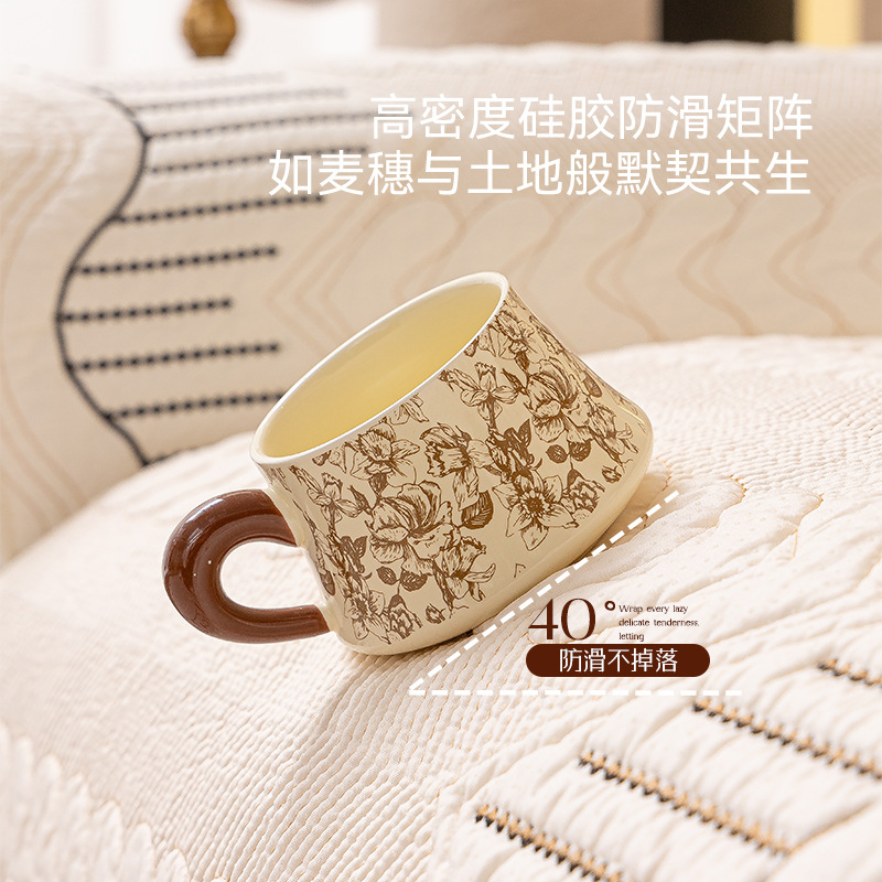 Cojín de sofá de cuatro estaciones de estilo de lujo ligero Four Seasons Universal 2025 nuevo cojín de sofá de algodón lavado funda antideslizante