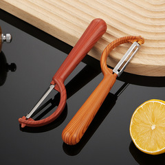 Original factory wood grain peeling knife household peeling magic tool potato peeler plastic stainless steel apple melon peeler