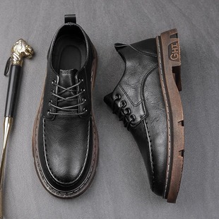 Leather Shoes Men's Spring British Style Business Work Shoes Sneakers Men's Work Casual New Men's Shoes