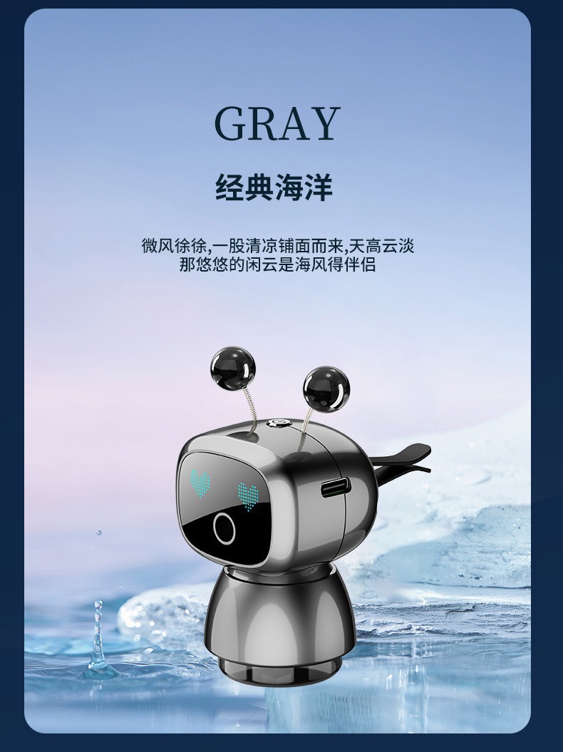 Intelligent Robot Spray Aromatherapy for Car Air Vents, High-End Car Fragrance to Remove Odors