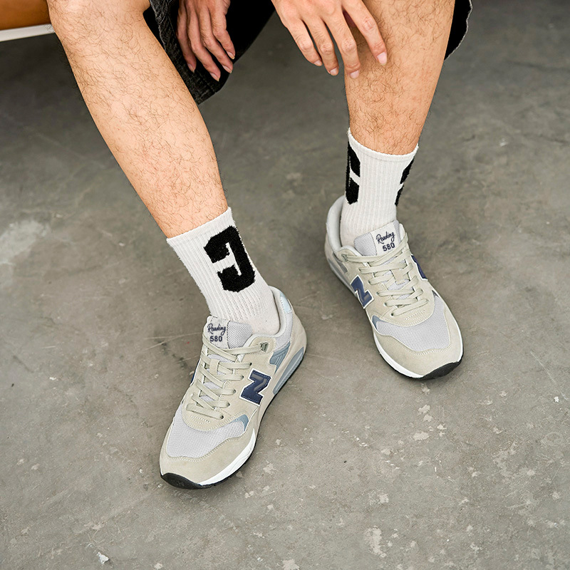 Calzado deportivo Calzado de hombre Calzado deportivo clásico N580 Primavera y otoño New Bailun Cool Running Pareja Todo fósforo Casual Running Zapatos de mujer