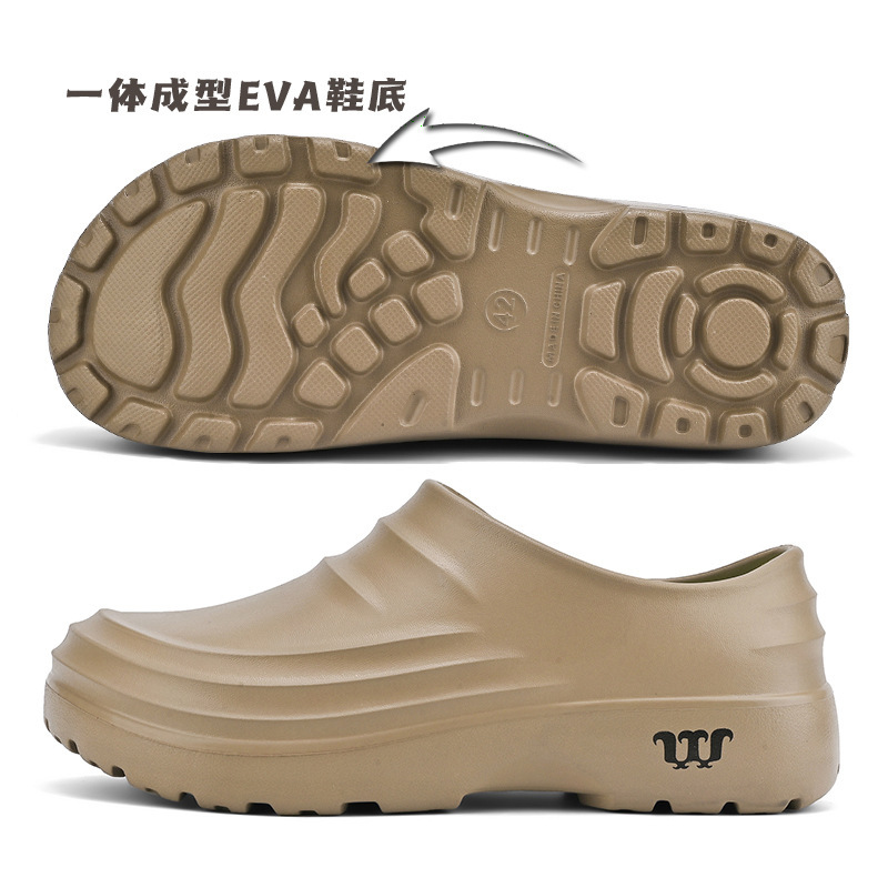 厨师鞋男防滑防水防油耐磨厨房专用劳保软底工作鞋有外观专利|undefined