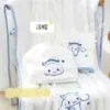 Cute white hair towel
