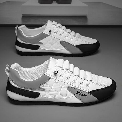 2024 Spring New Korean Style Trendy Versatile Lightweight Casual Sports AGNES Shoes for Men One-Piece Driving Fashion Shoes