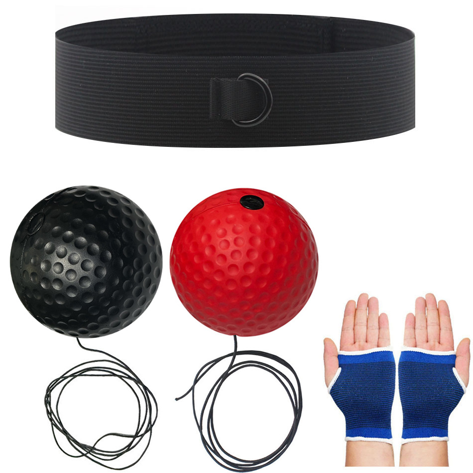 Bola de reacción de boxeo montada en la cabeza Descompresión Bola de fuga Bola de velocidad mágica Entrenamiento para adultos y niños Fitness Entretenimiento Inicio